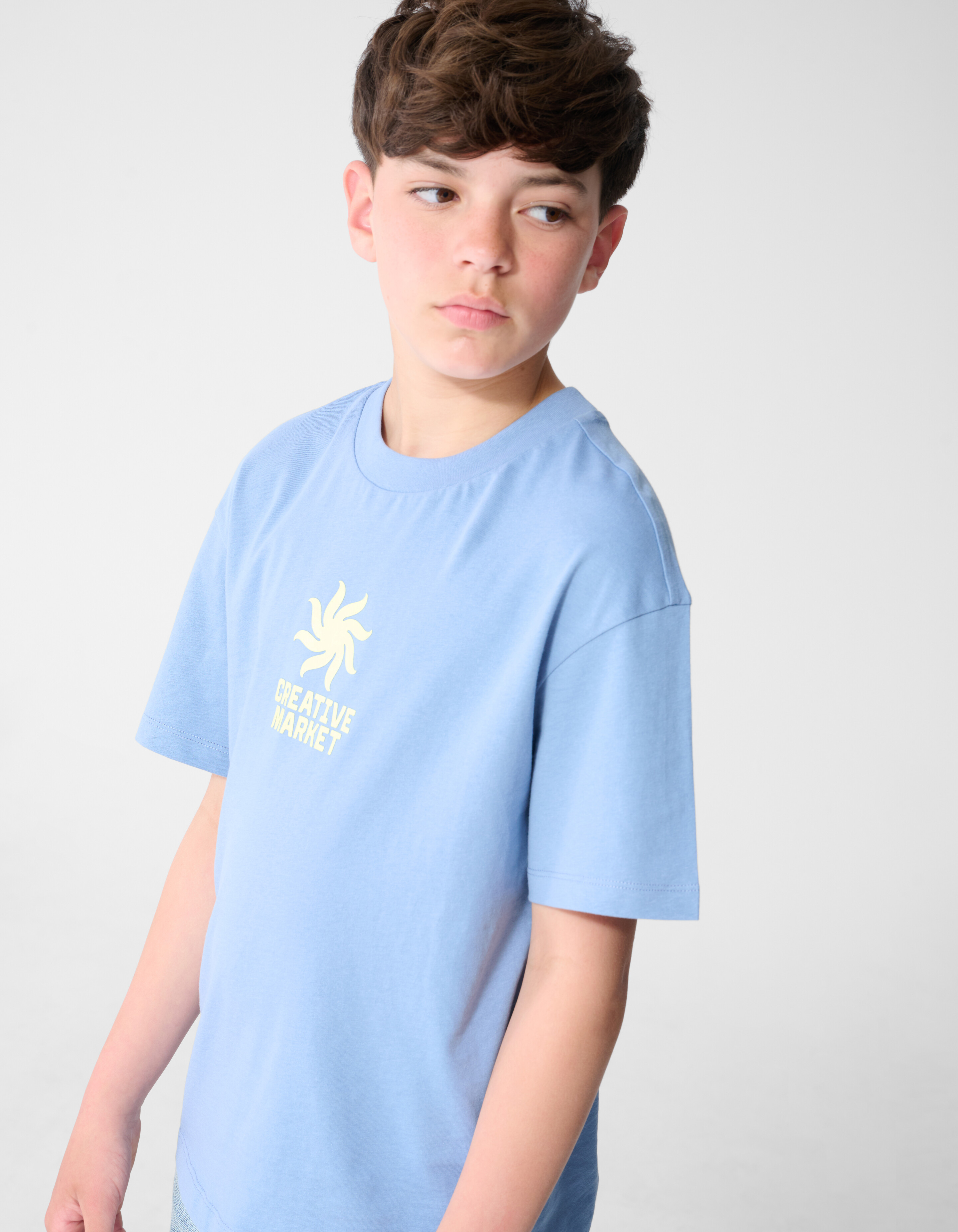Market Artwork T-Shirt Blau SHOEBY BOYS
