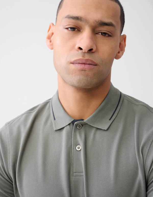 Piqu&eacute;-Polo Dunkelgr&uuml;n SHOEBY MEN