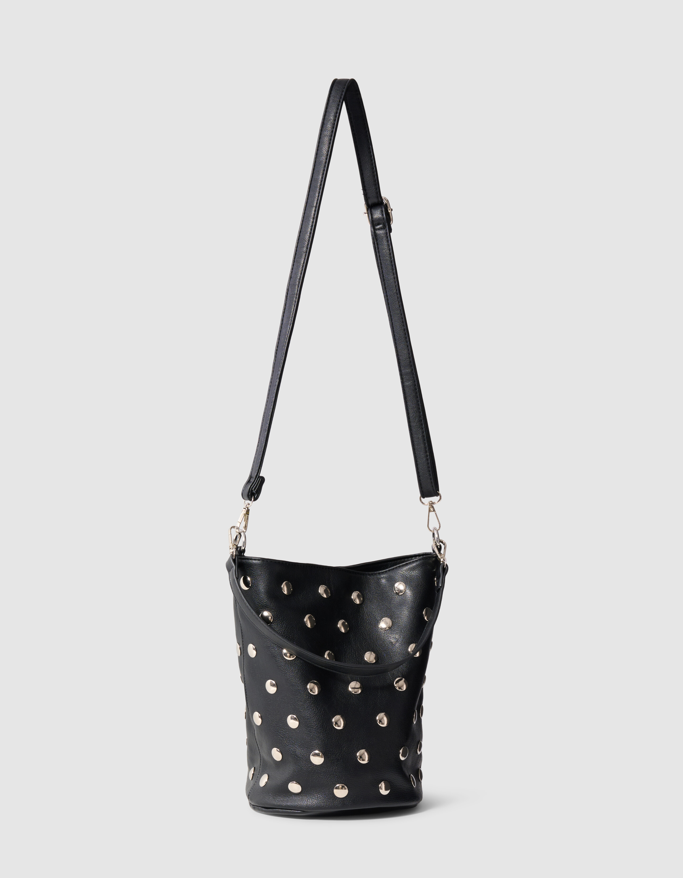 Bucket-Tasche mit Nieten Schwarz SHOEBY ACCESSOIRES