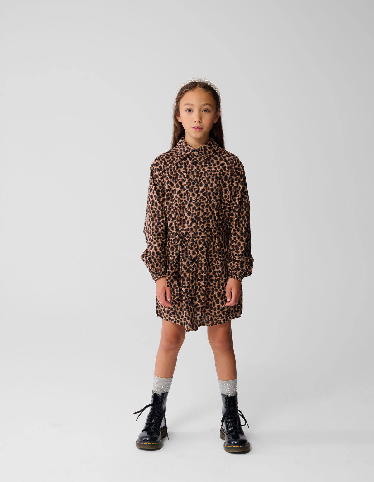 Leoparden-Minikleid Braun SHOEBY GIRLS
