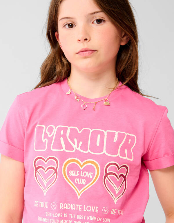 Selbstliebe Kunstwerk T-shirt Rosa SHOEBY GIRLS