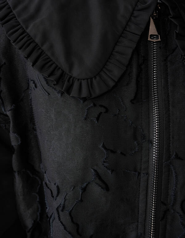 Bomberjacke mit Kragen in Schwarz SHOEBY GIRLS