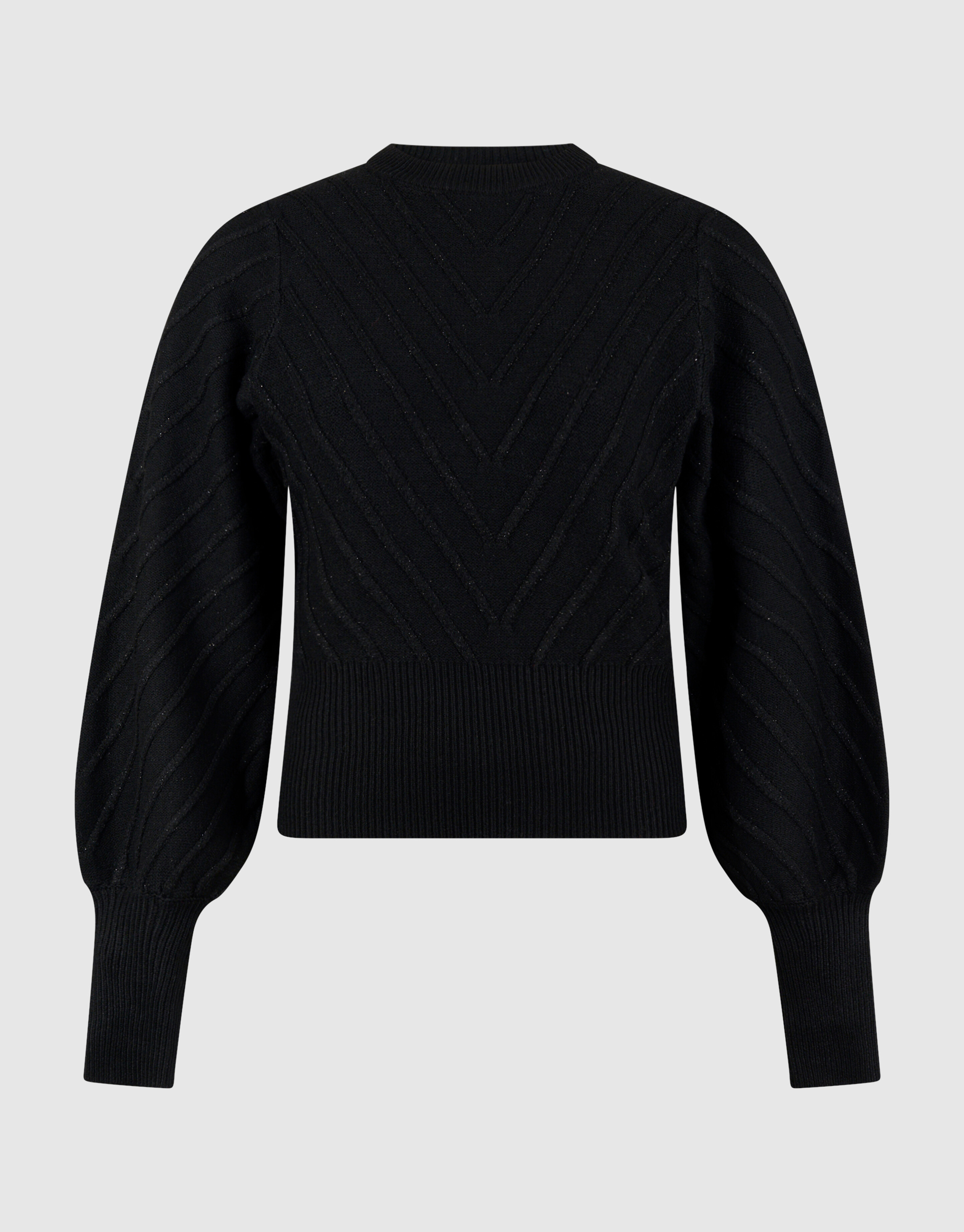 Schwarzer Glitzer-Strickpullover SHOEBY WOMEN