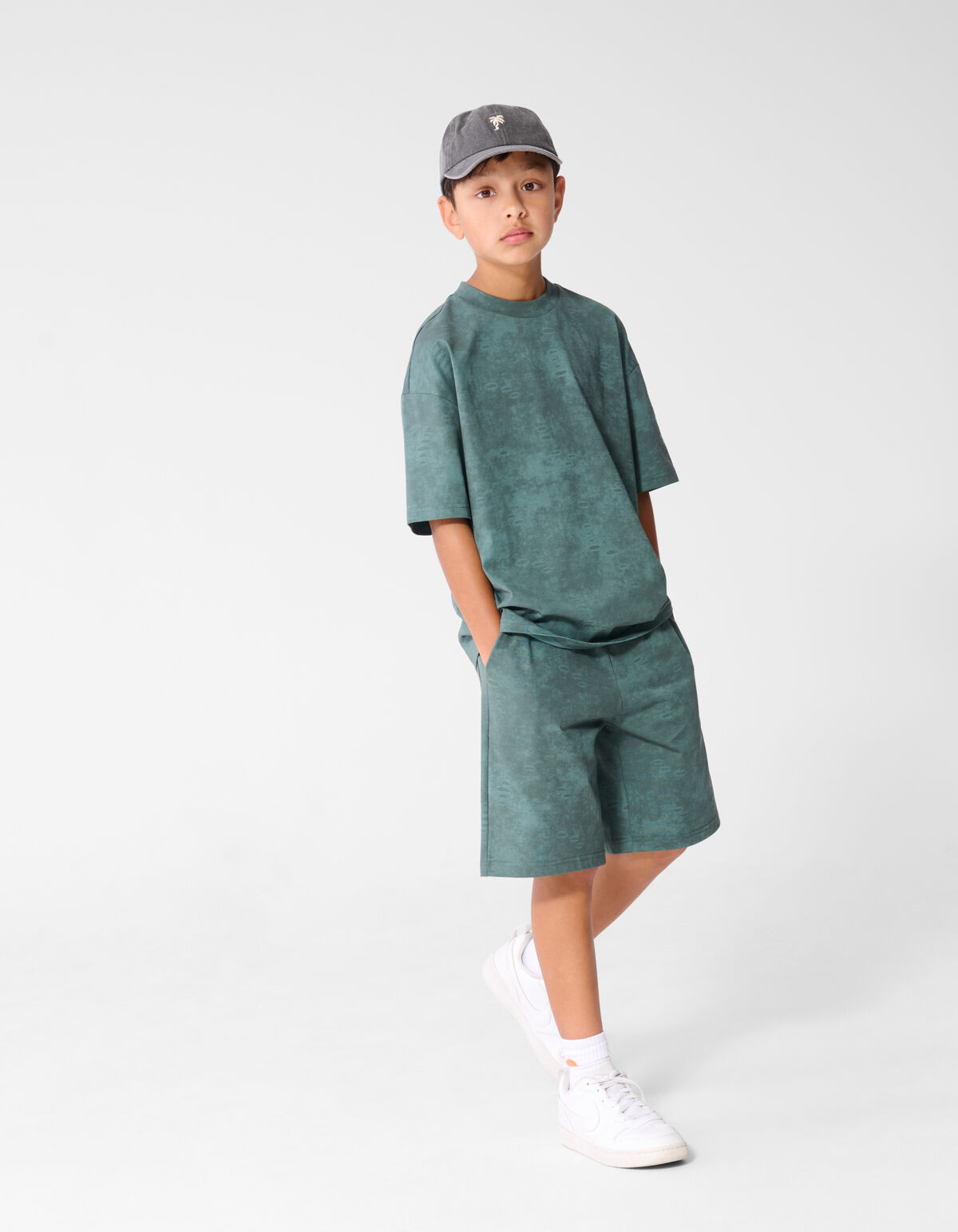 Gewaschenes kurzes Gr&uuml;n SHOEBY BOYS