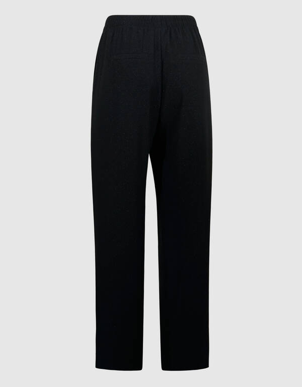 Schwarzer Glitzer-Hose mit weitem Bein SHOEBY WOMEN