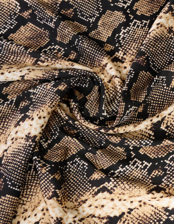 Bedruckter Schlangenschal Braun SHOEBY ACCESSOIRES