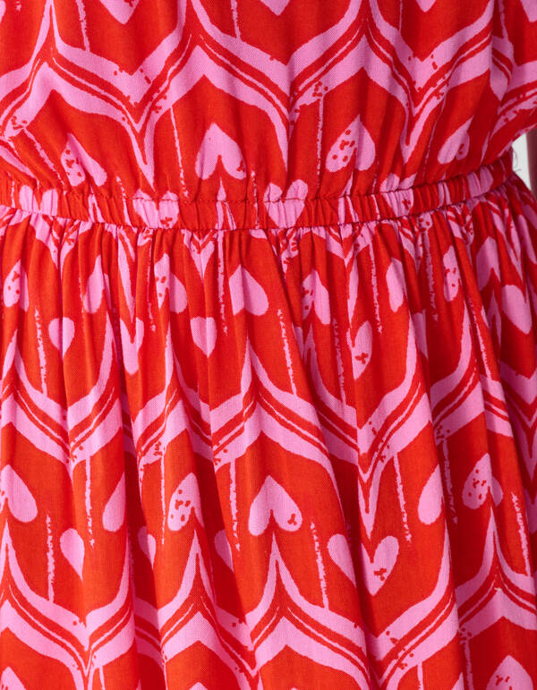 Herzprint Mini Kleid Rosa SHOEBY GIRLS