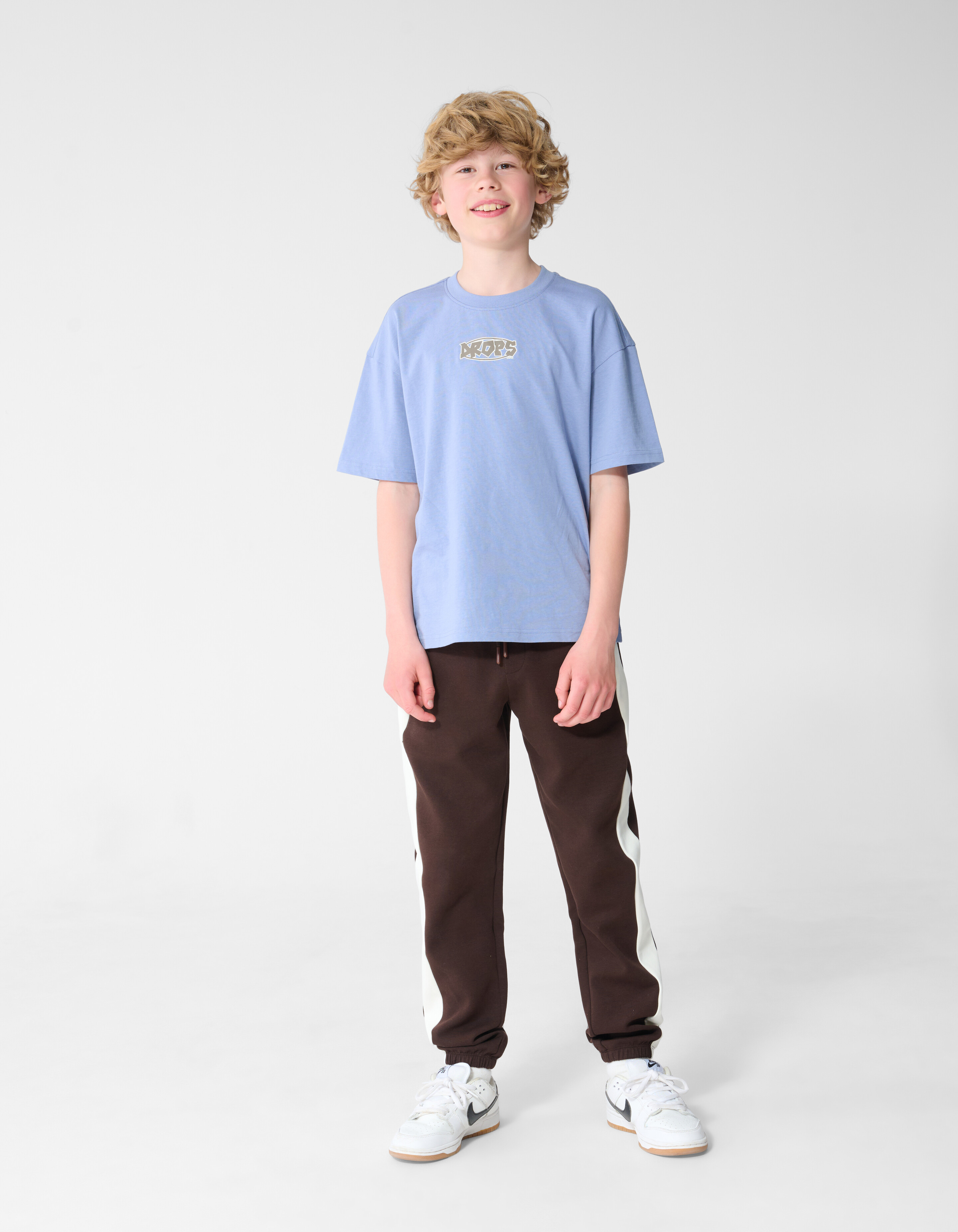 Drops Artwork T-shirt Blauw SHOEBY BOYS