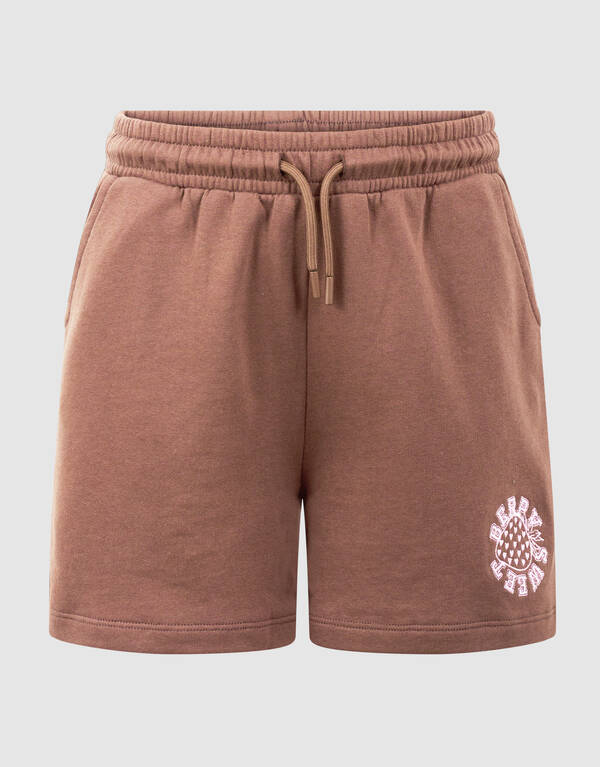 Gewaschener Erdbeer-Short-Bruin SHOEBY GIRLS