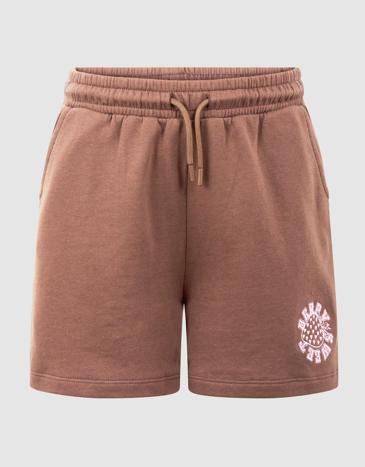 Gewaschener Erdbeer-Short-Bruin SHOEBY GIRLS