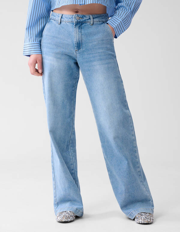 Wide Leg Fit Jeans Mediumstone SHOEBY WOMEN