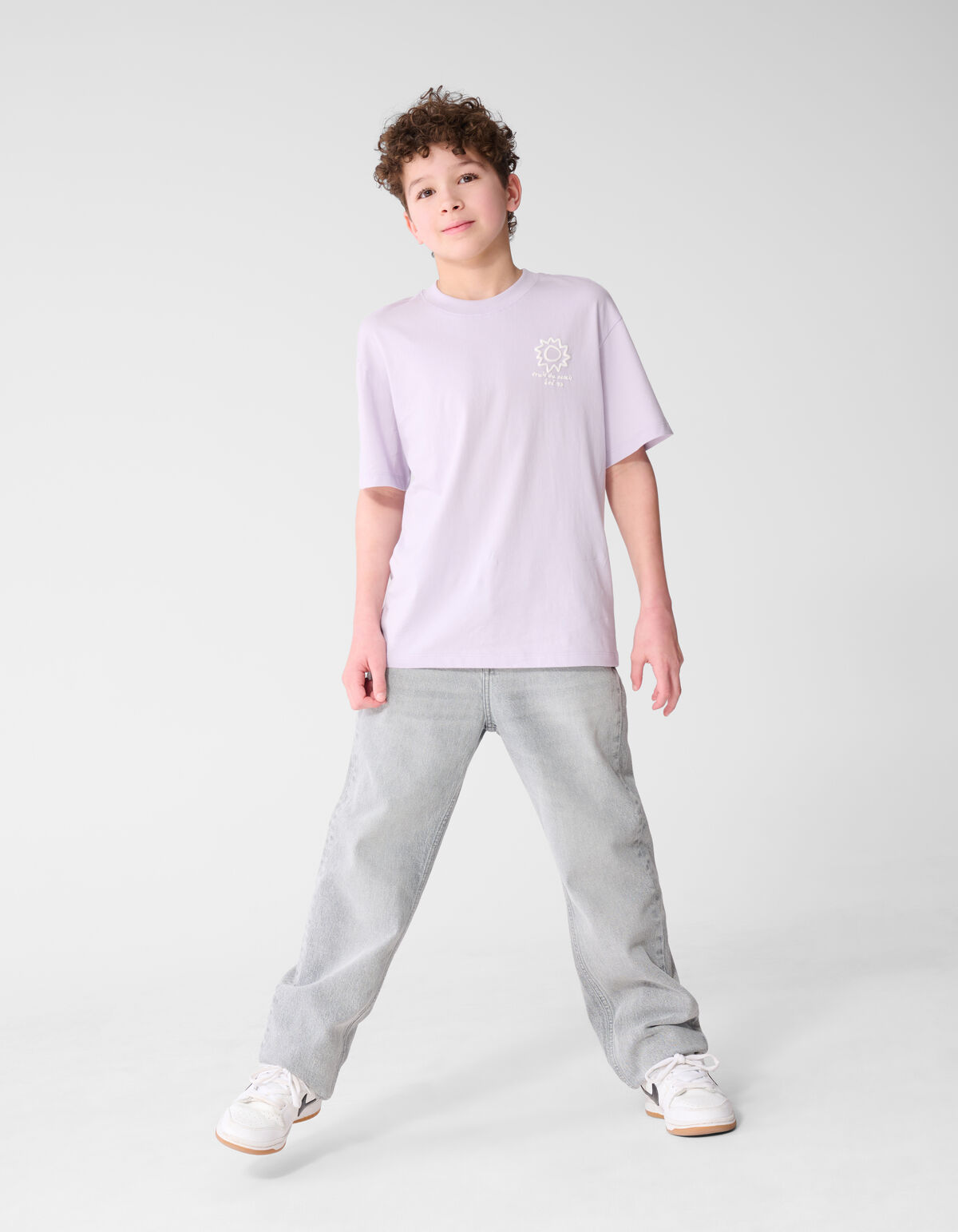 Soleil Artwork T-Shirt Helllila SHOEBY BOYS