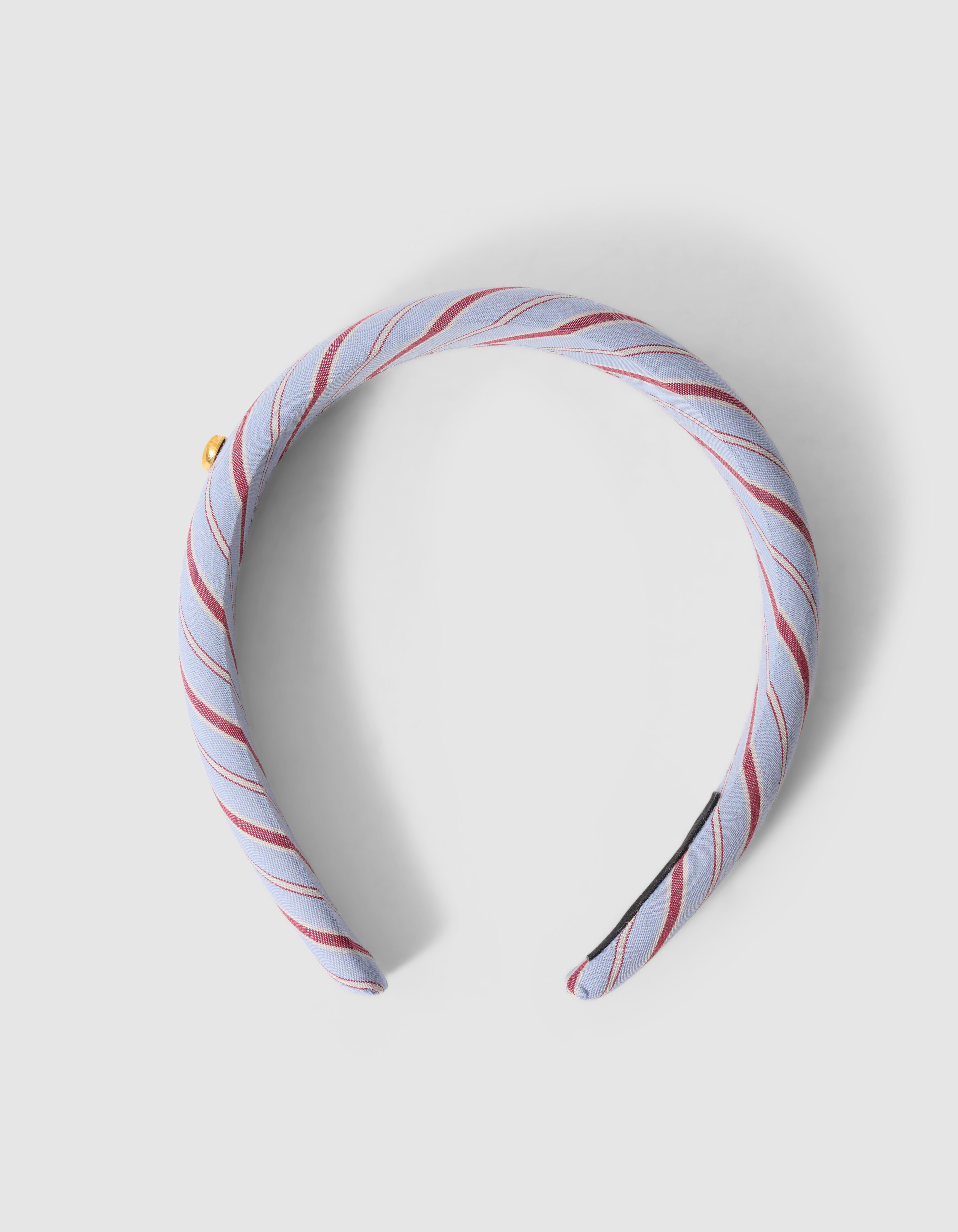 gestreifte Haarband in Hellblau SHOEBY ACCESSOIRES