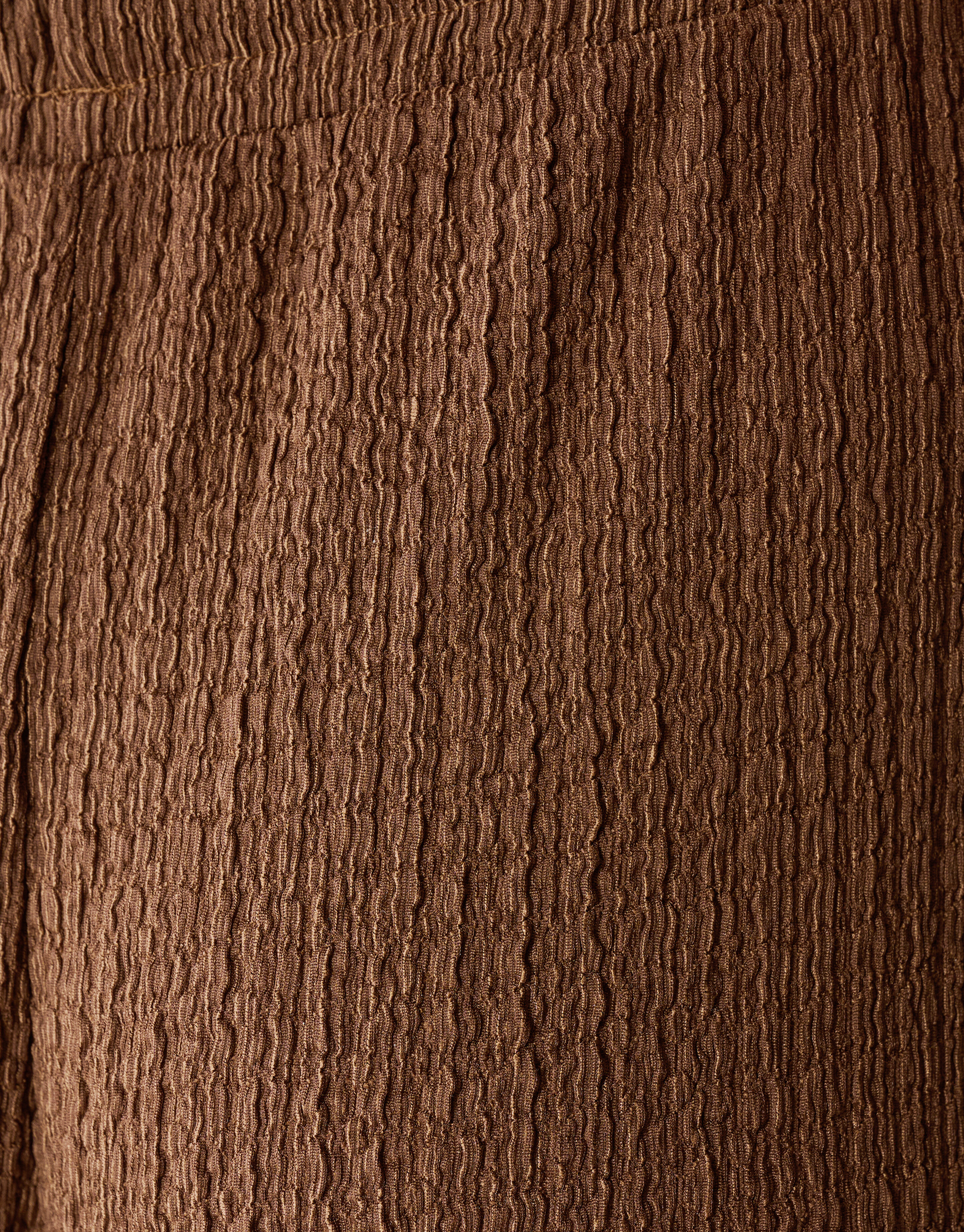 Crinkle Wide-Leg-Hose Braun SHOEBY WOMEN