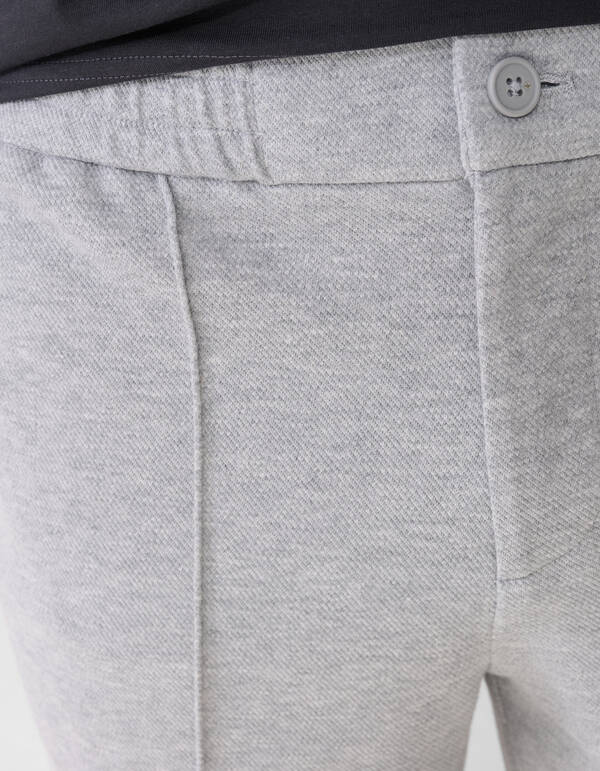 Struktur Regular Fit Shorts Grau SHOEBY MEN