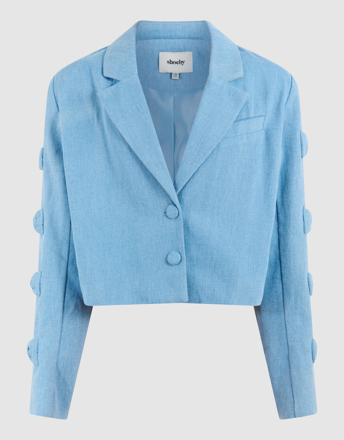 Gek&uuml;rzter Blazer mit Schleife Blau SHOEBY GIRLS