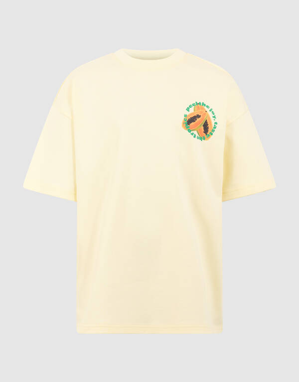 Papaya Kunst T-Shirt Hellgelb SHOEBY BOYS