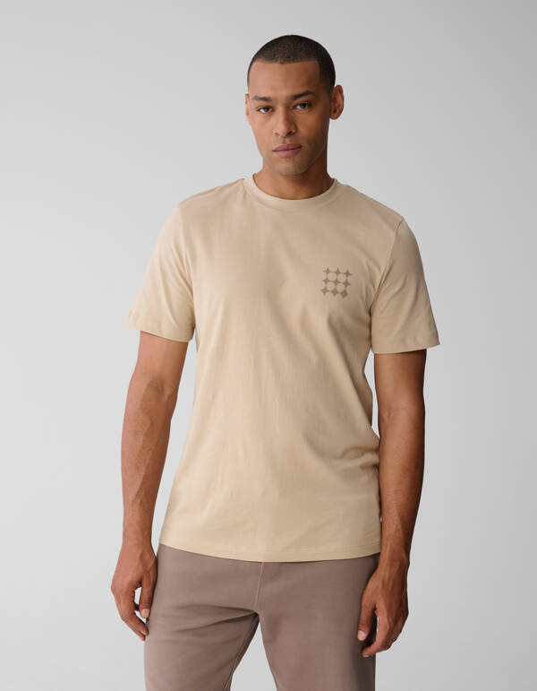 Multi Sparkle Logo T-Shirt Sand SHOEBY MEN