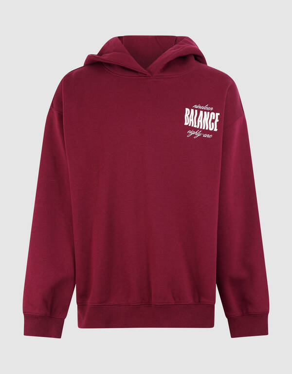 Balance Artwork Hoodie Dunkelrot SHOEBY GIRLS