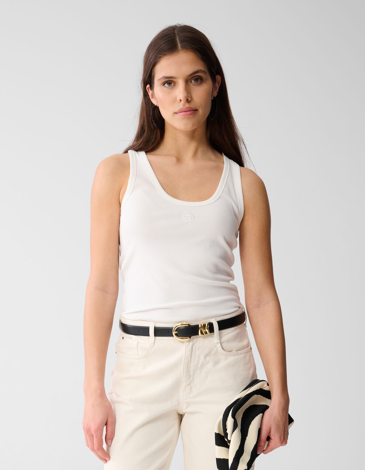 Shoeby Logo Tanktop Wei&szlig; SHOEBY WOMEN