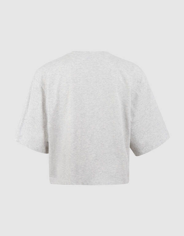 Oversized Logo T-Shirt Hellgrau Von Mieke SHOEBY WOMEN