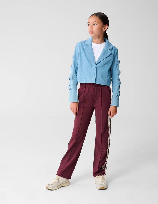 Gek&uuml;rzter Blazer mit Schleife Blau SHOEBY GIRLS