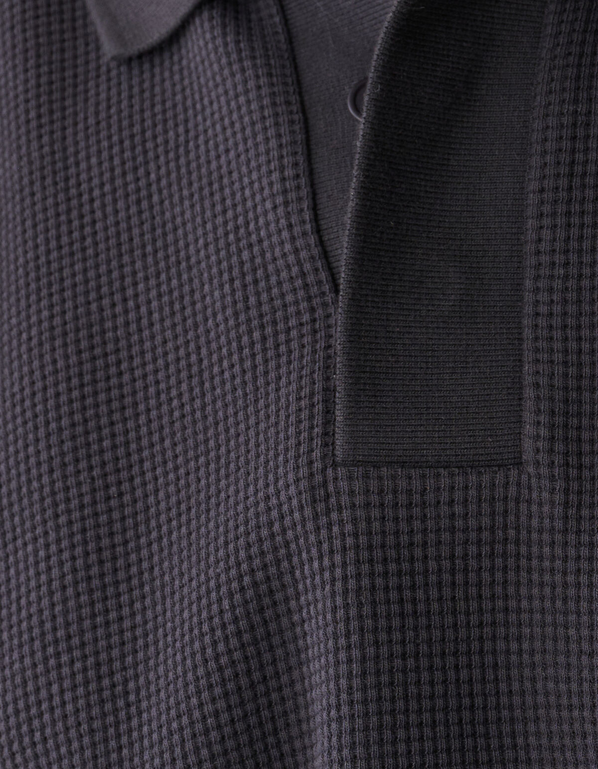 Waffle Polo Dunkelgrau SHOEBY MEN