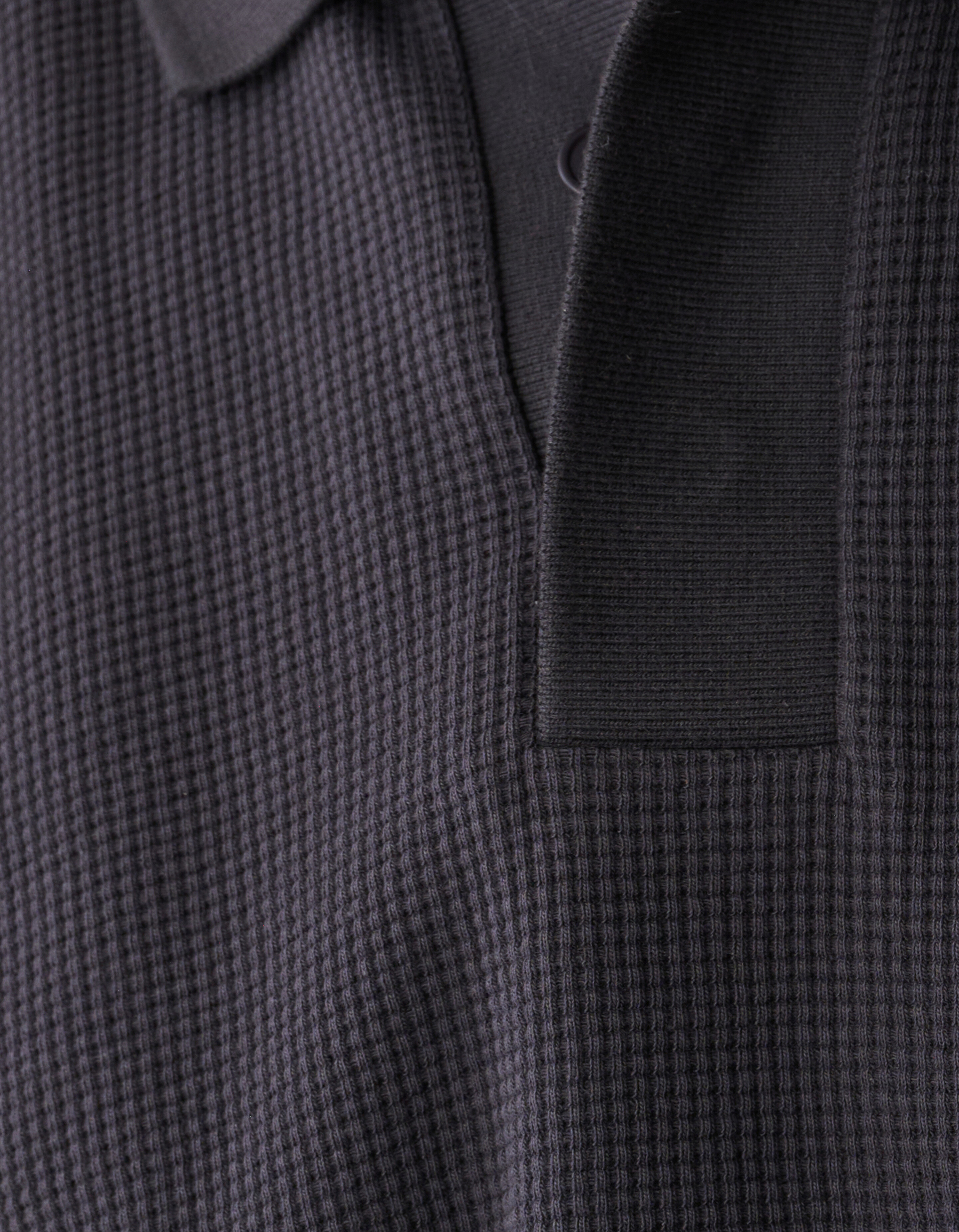 Waffle Polo Dunkelgrau SHOEBY MEN