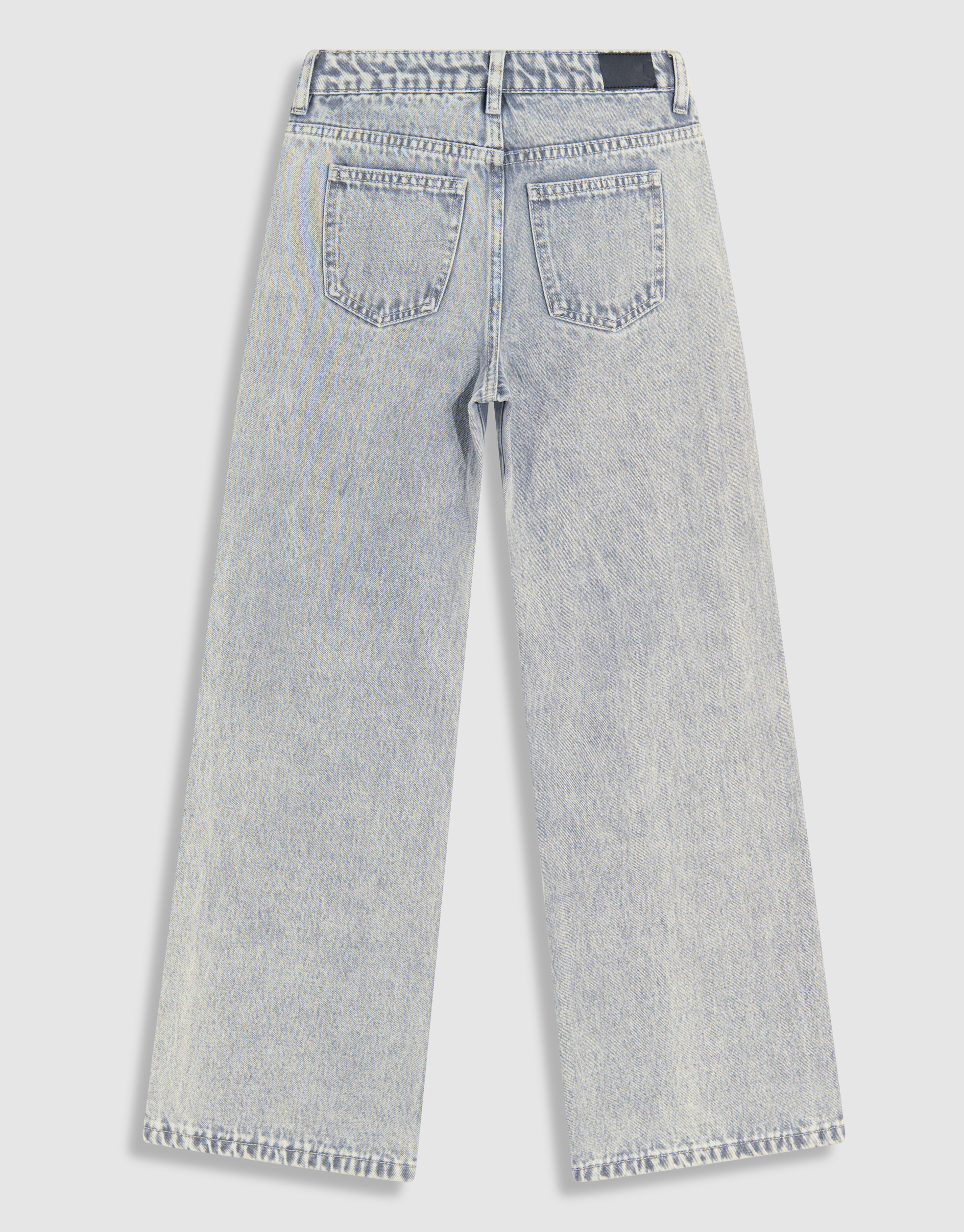 Rose Stud Weitbein-Jeans Hellgrau SHOEBY GIRLS