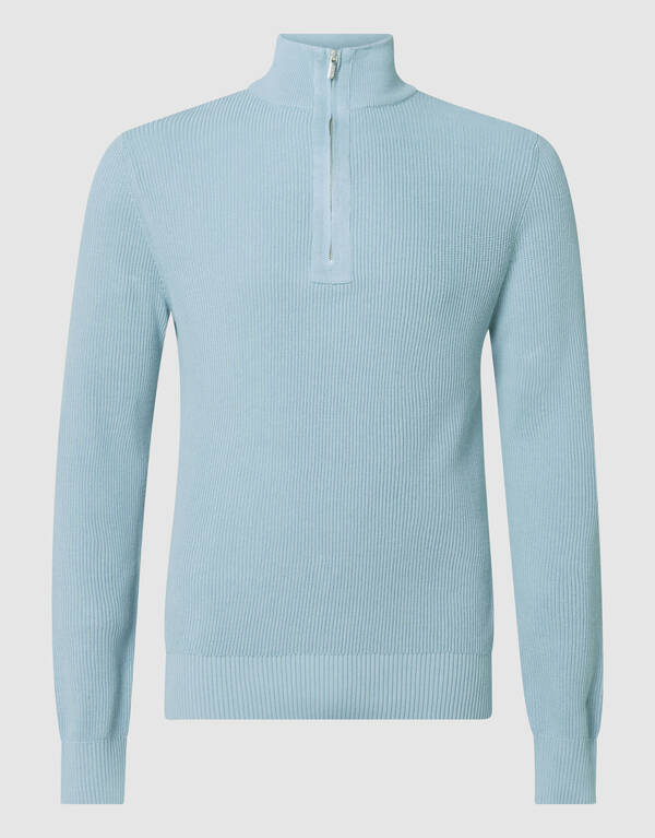 Zip-Pullover Hellblau SHOEBY MEN