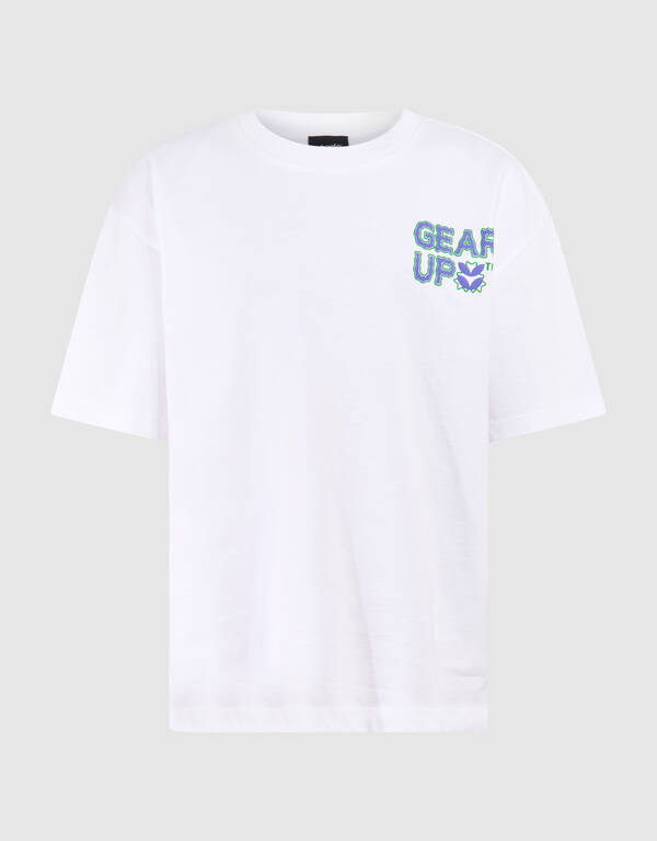 Gear Up Text-T-Shirt Wei&szlig; SHOEBY BOYS
