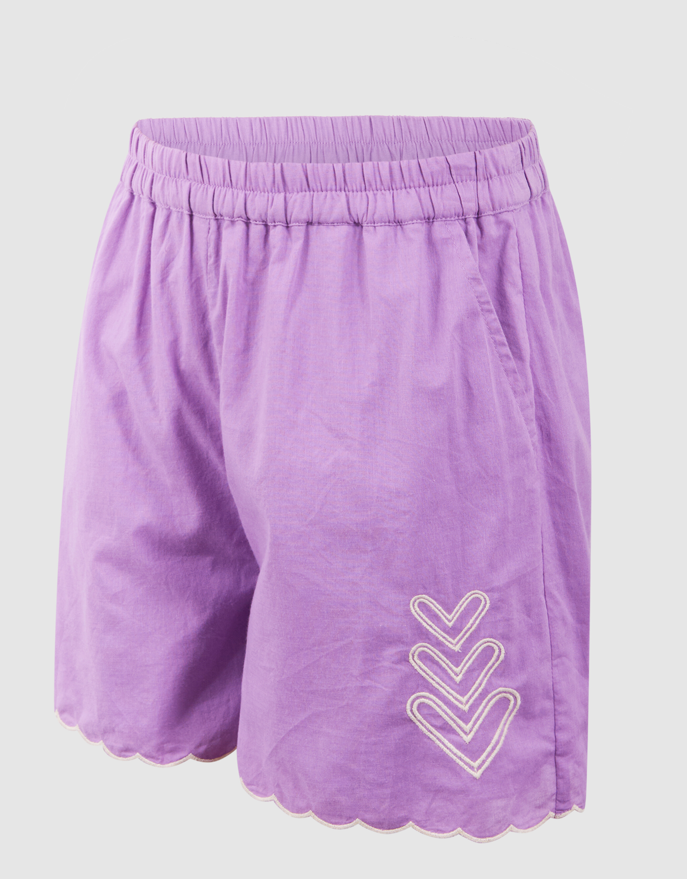 Herz Stickerei Kurz Lila SHOEBY GIRLS