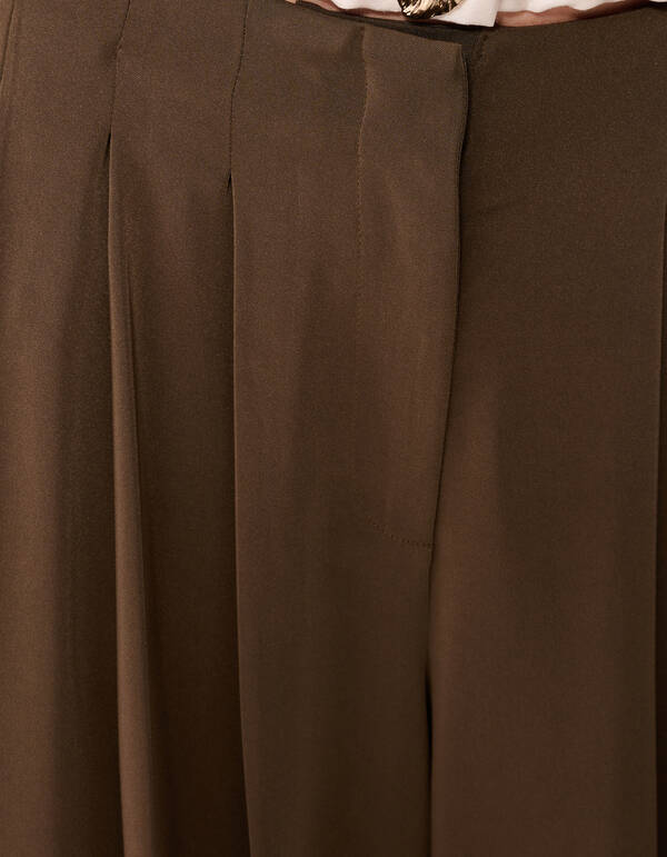 Faltenhose Braun von Fred SHOEBY WOMEN