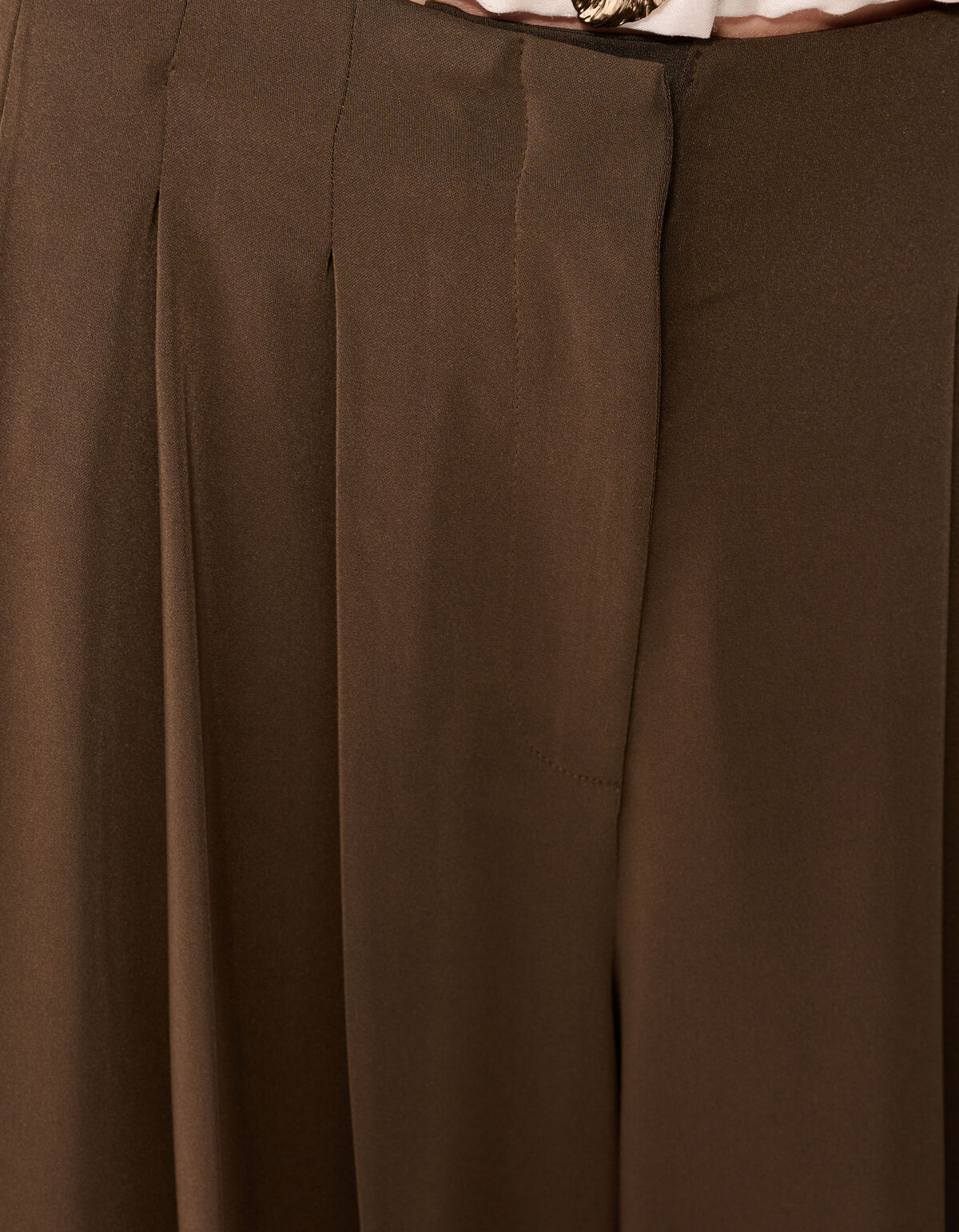 Faltenhose Braun von Fred SHOEBY WOMEN