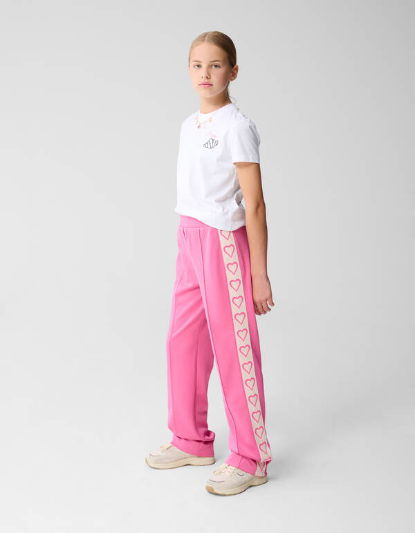 Sporty Heart Hose mit weitem Bein Rosa SHOEBY GIRLS