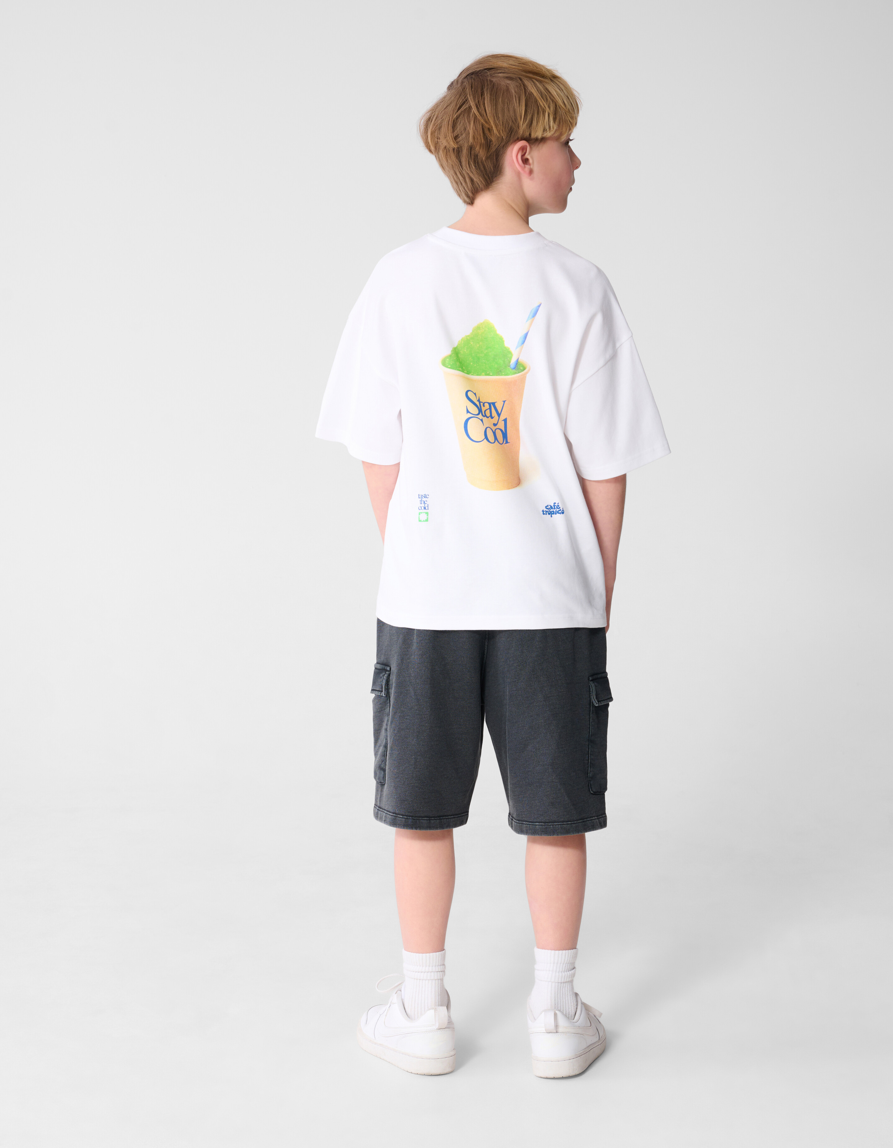 Stay Cool Artwork T-Shirt Wei&szlig; SHOEBY BOYS