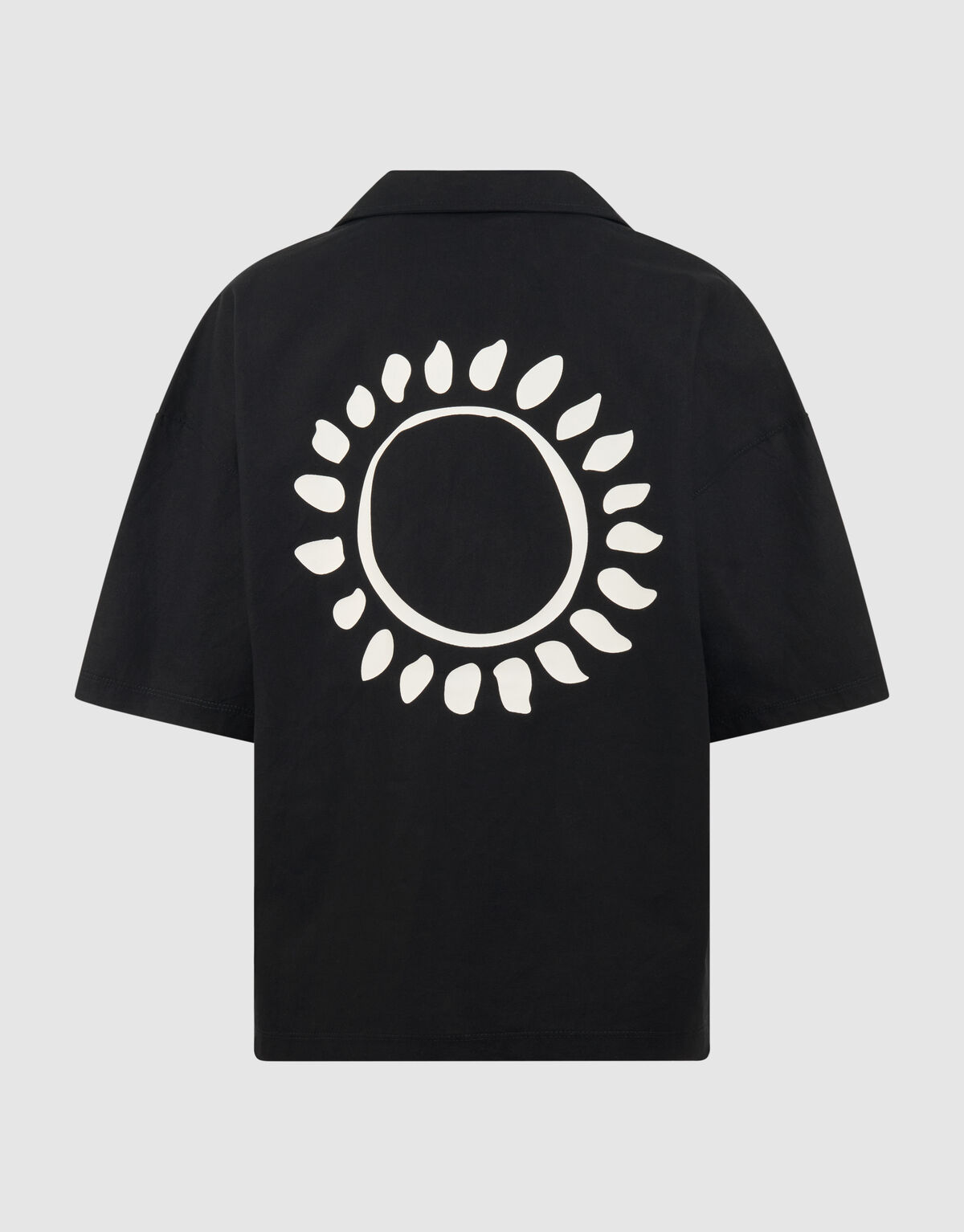 Linnen Artwork Overshirt Schwarz SHOEBY BOYS