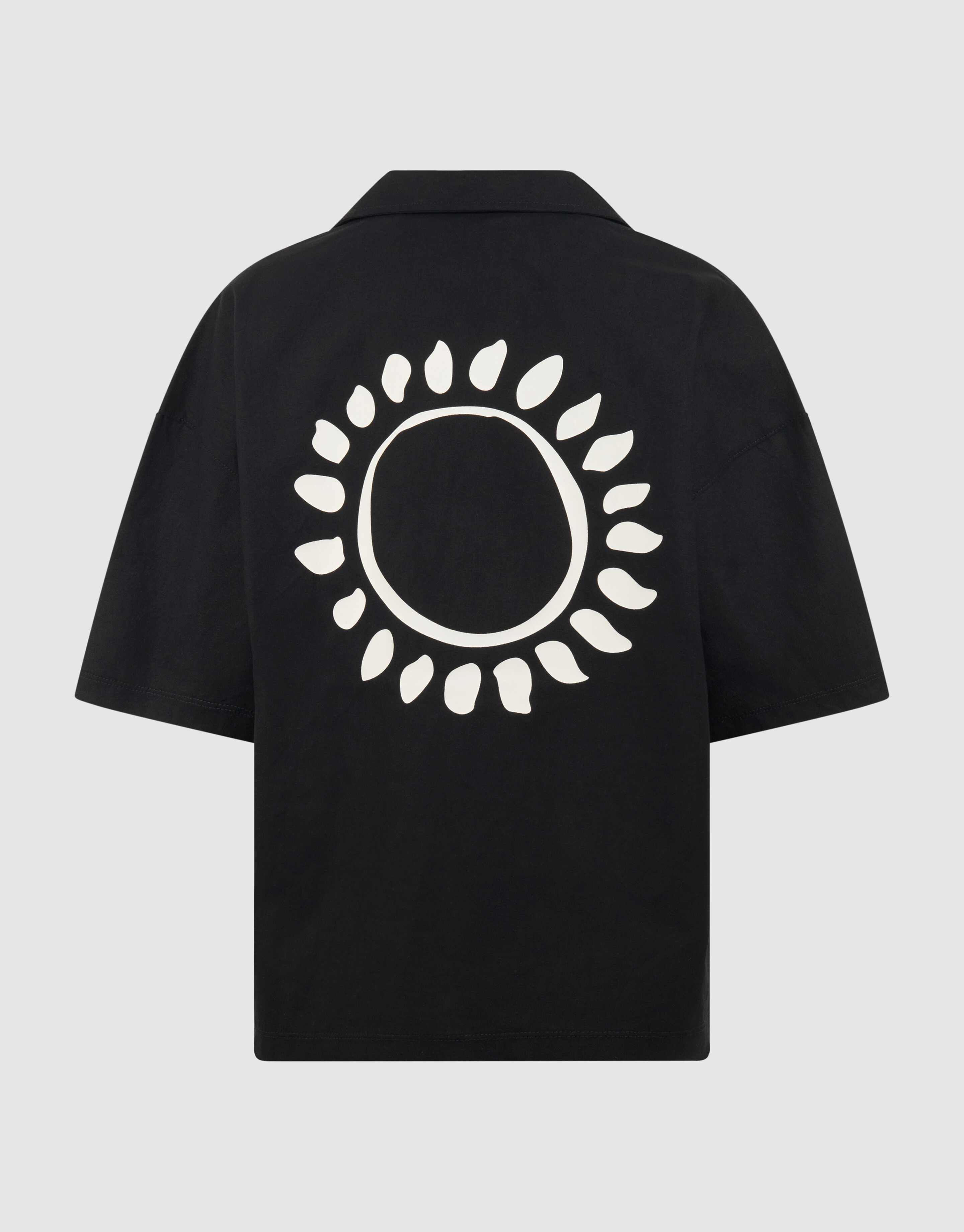 Linnen Artwork Overshirt Schwarz SHOEBY BOYS