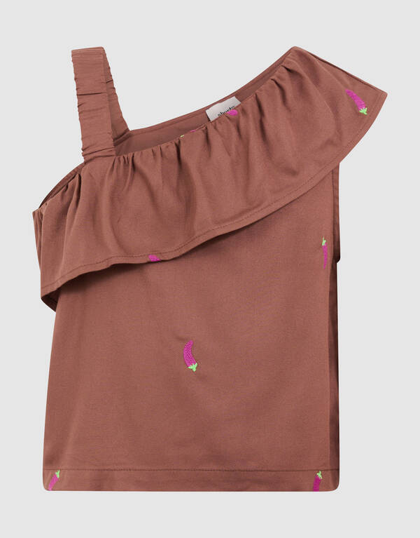 Chili R&uuml;sche Top Braun SHOEBY GIRLS