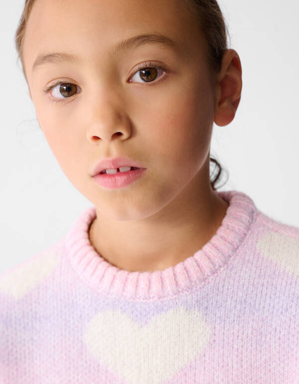 Herz Strickpullover Rosa SHOEBY GIRLS