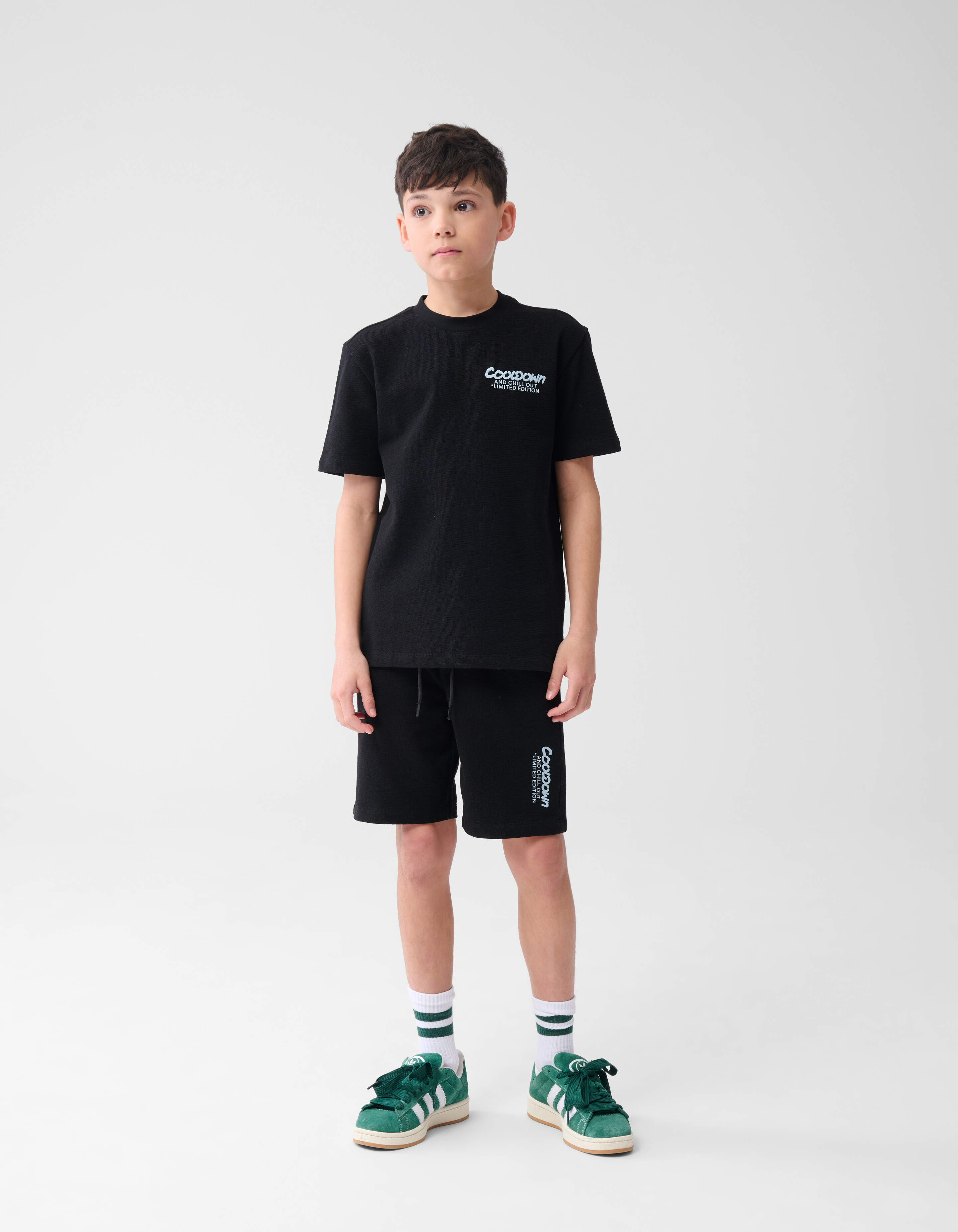 Text T-shirt Schwarz SHOEBY BOYS
