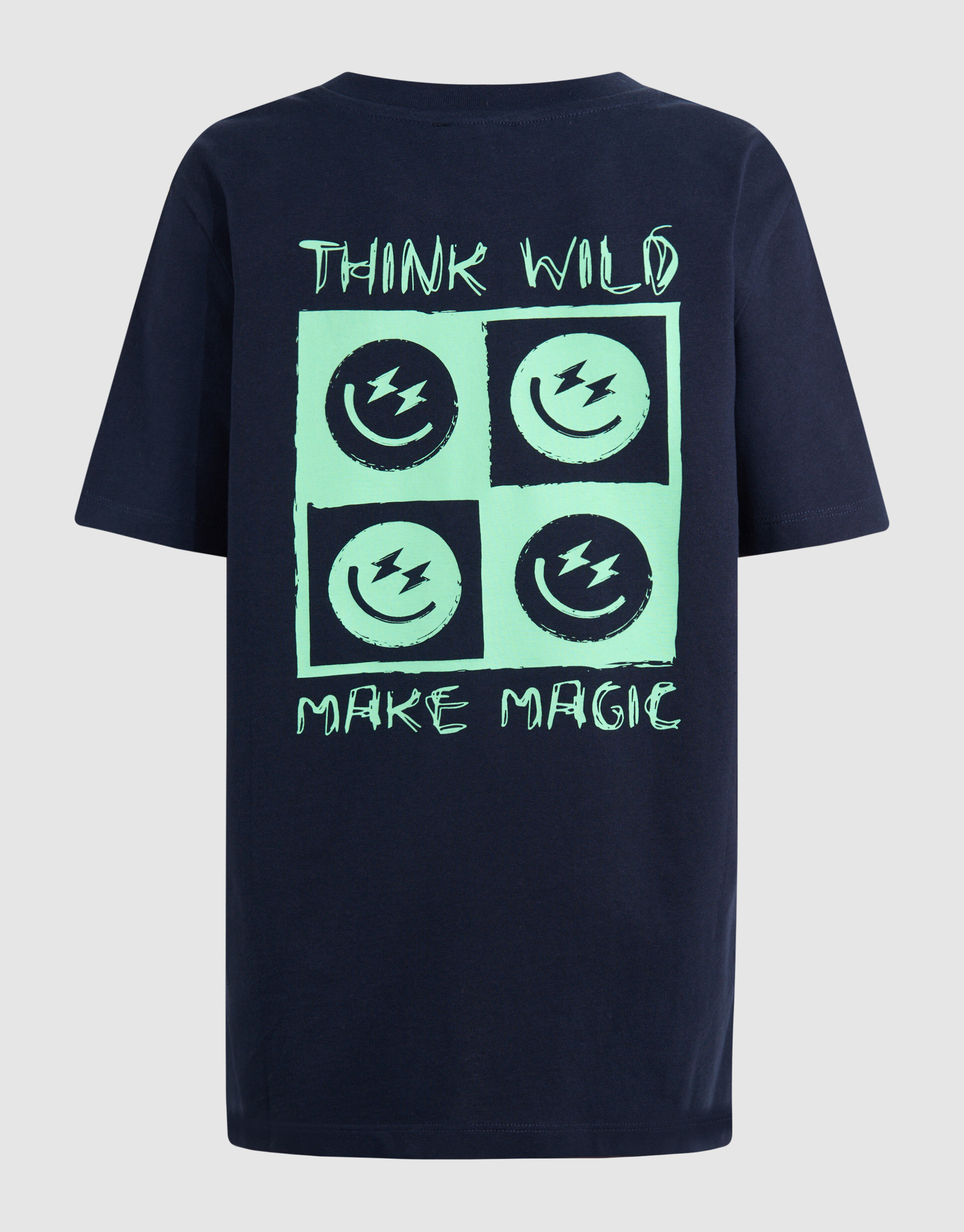 Smiley Artwork T-shirt Dunkelblau SHOEBY BOYS
