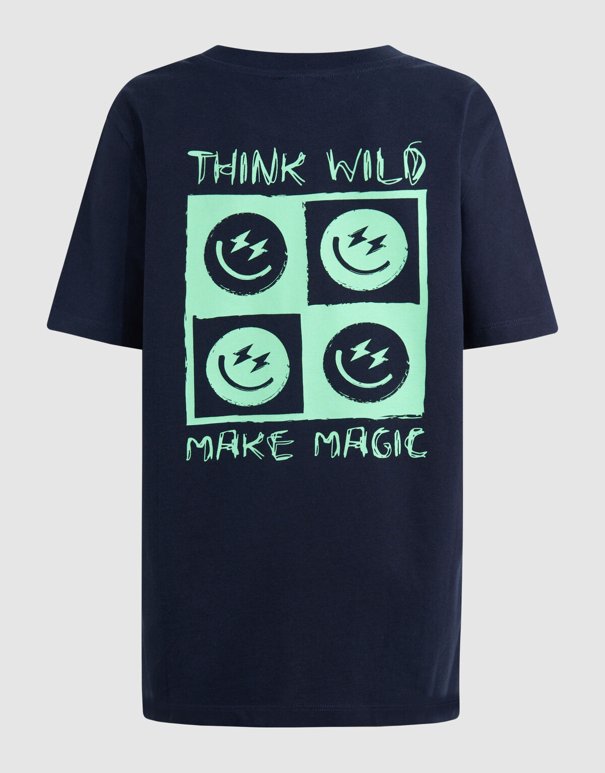 Smiley Artwork T-shirt Dunkelblau SHOEBY BOYS