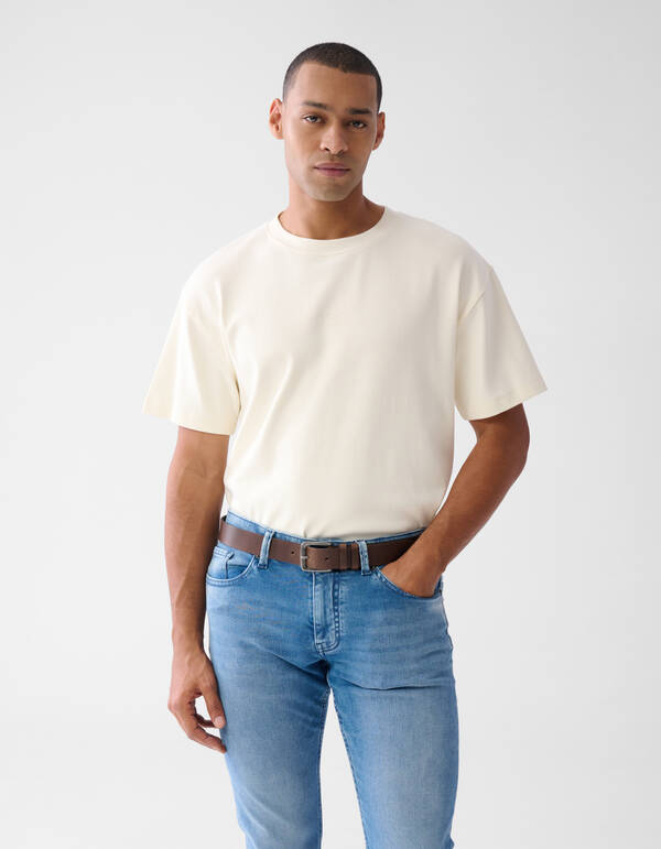 Lederg&uuml;rtel Dunkelbraun SHOEBY MEN