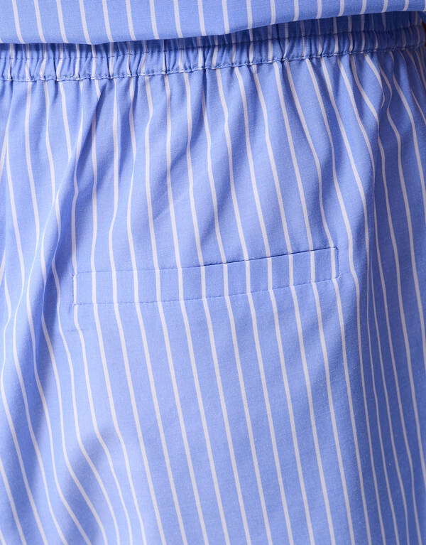 Gestreifte Pailletten-Shorts Blau SHOEBY WOMEN