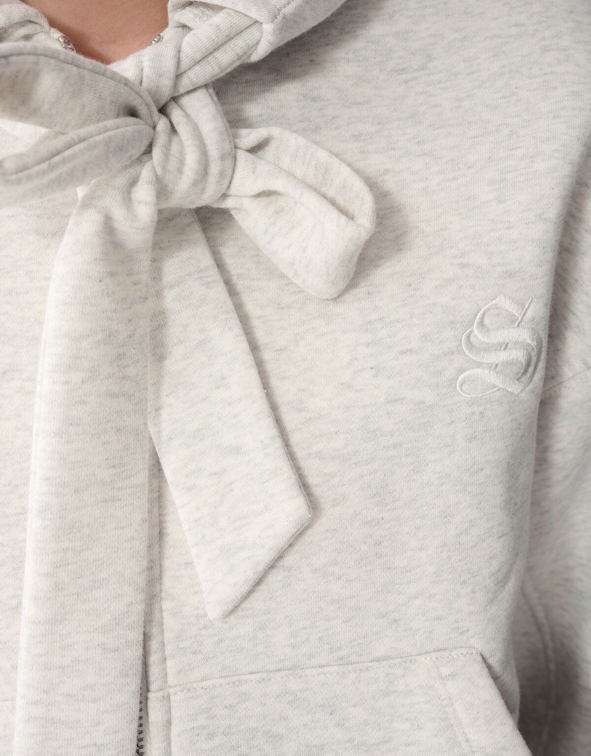 Oversized Hoodie-Weste Hellgrau SHOEBY WOMEN