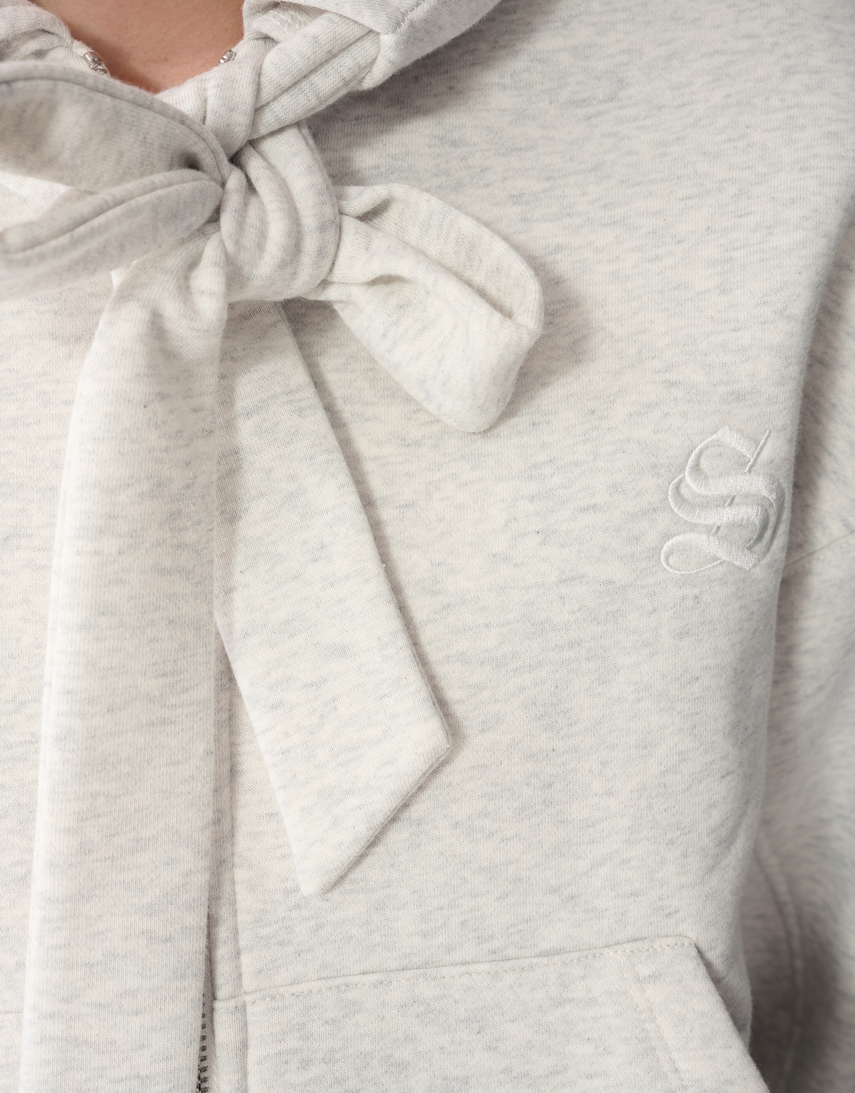 Oversized Hoodie-Weste Hellgrau SHOEBY WOMEN