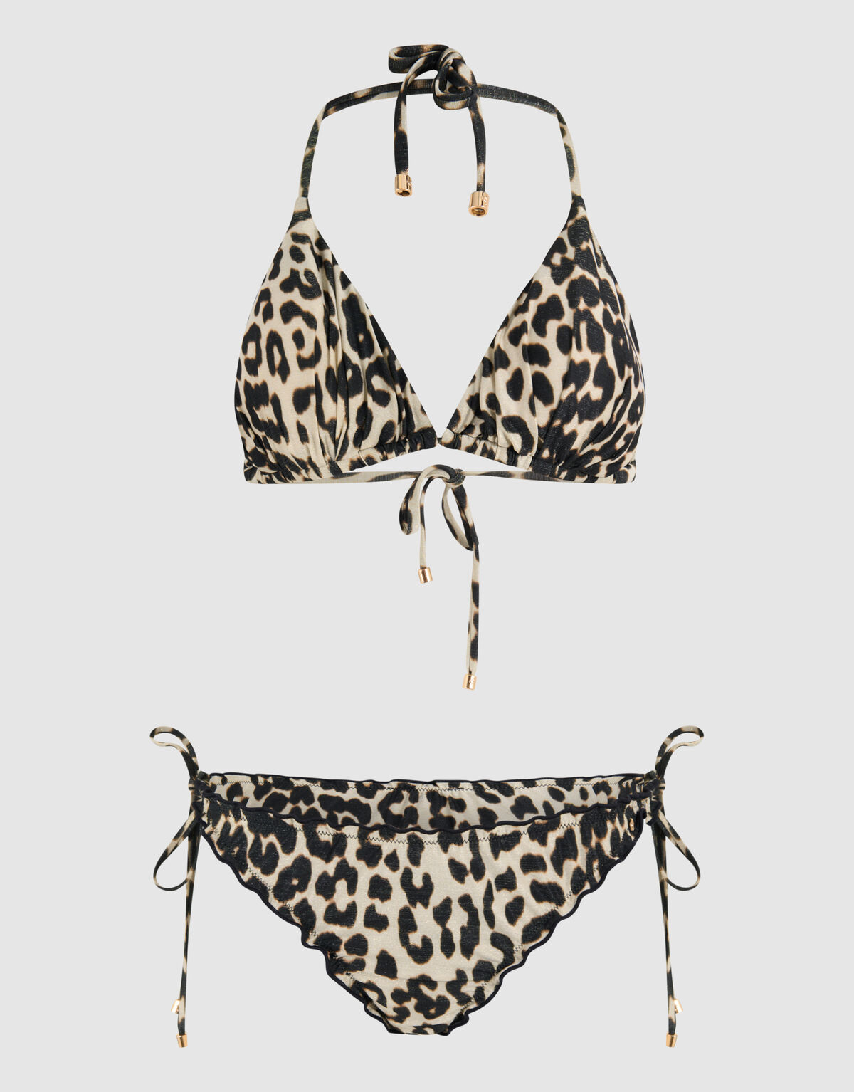 Leopard Bikinioberteil Braun SHOEBY ACCESSOIRES