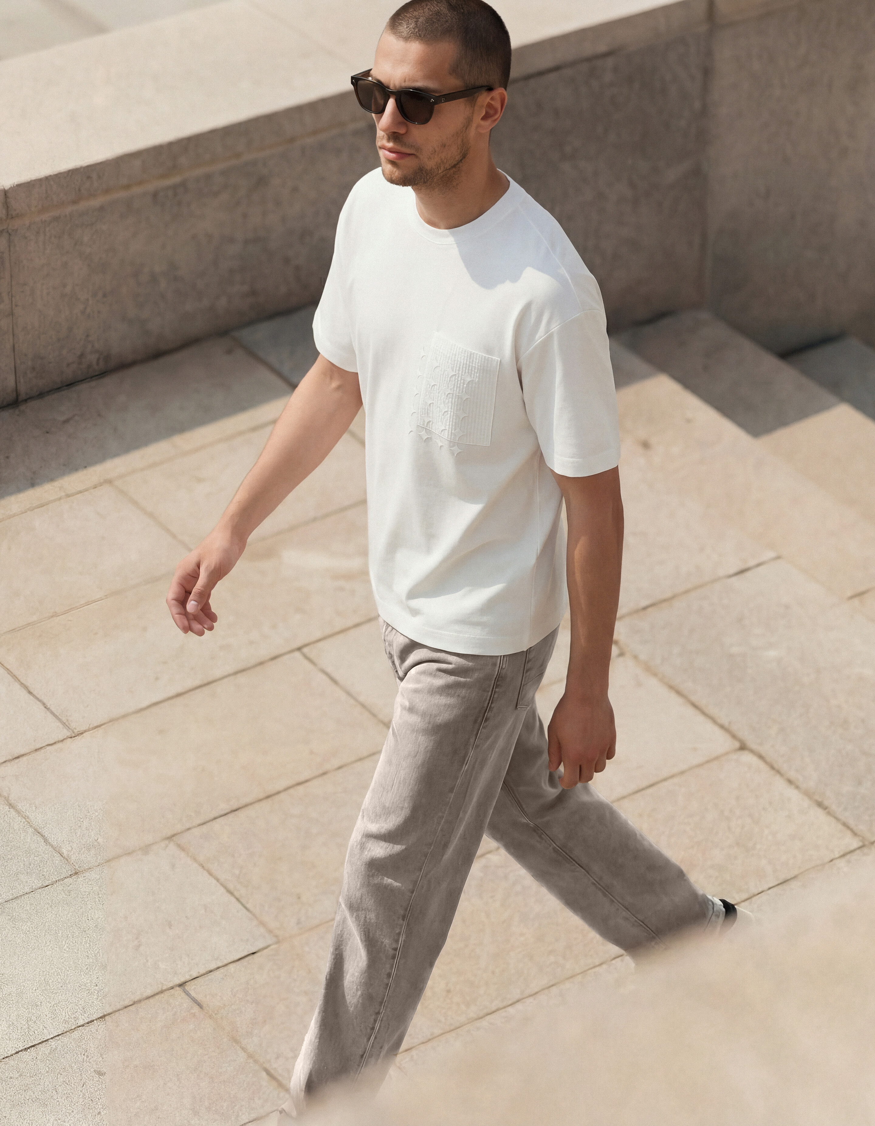 Spark Pocket T-Shirt Wei&szlig; SHOEBY MEN