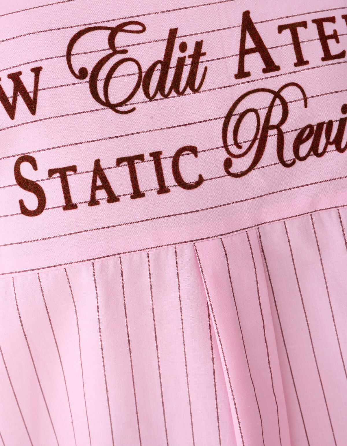 Popeline Nadelstreifen Kunstbluse Rosa SHOEBY WOMEN